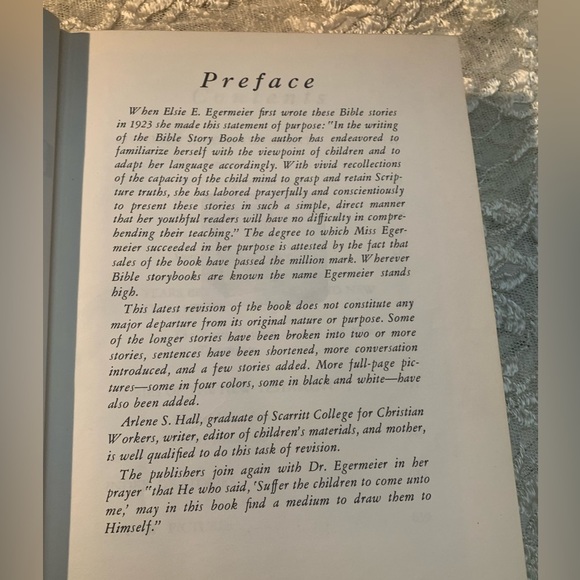 Egermeier's Bible Story Book (revised) Vintage 1955 Revised Edition w/ Dustcover - Picture 7 of 14
